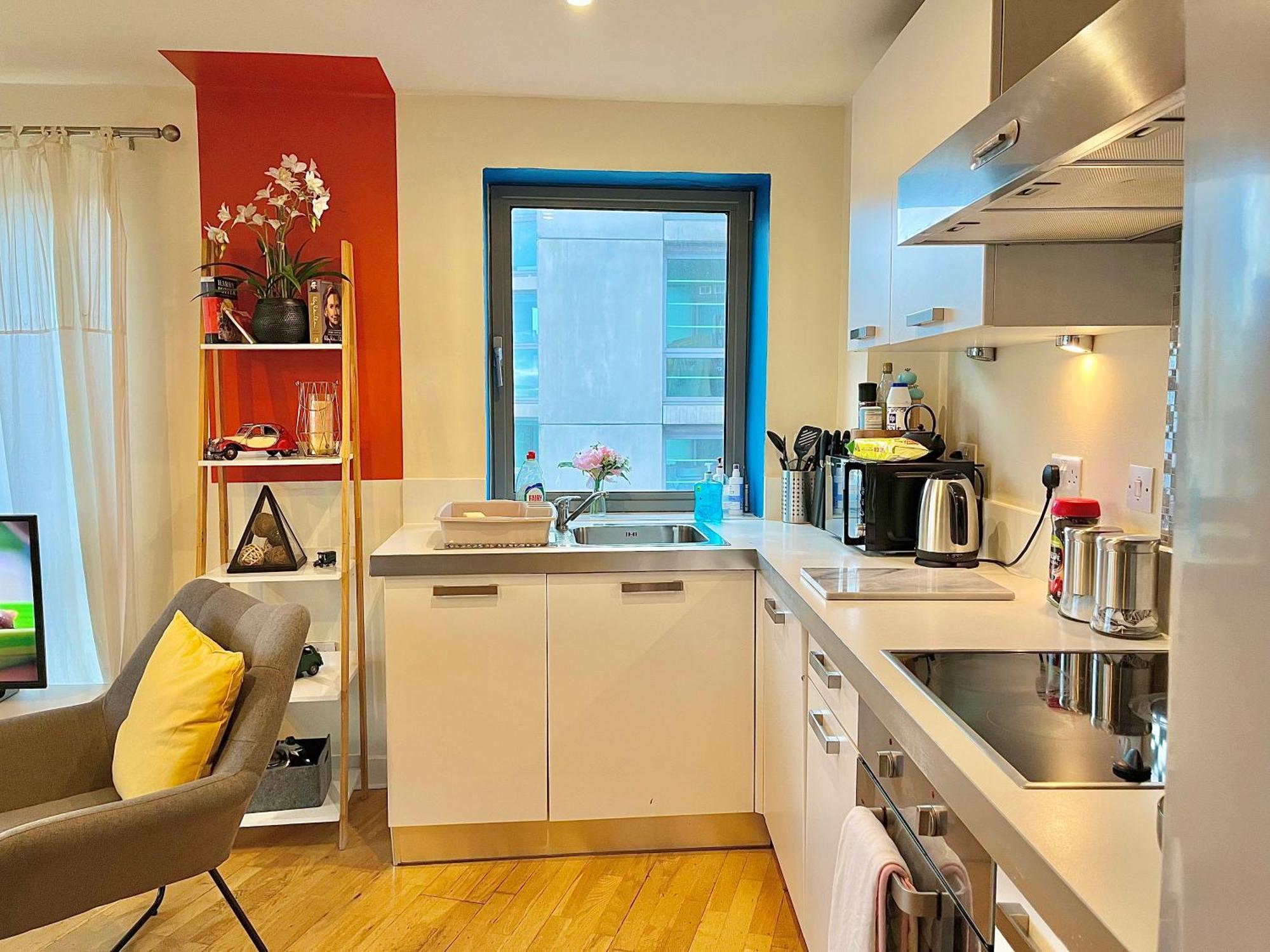 Skyview Apartment By Noknokstay - City Centre With Parking - Group, Family, Business Sheffield Buitenkant foto