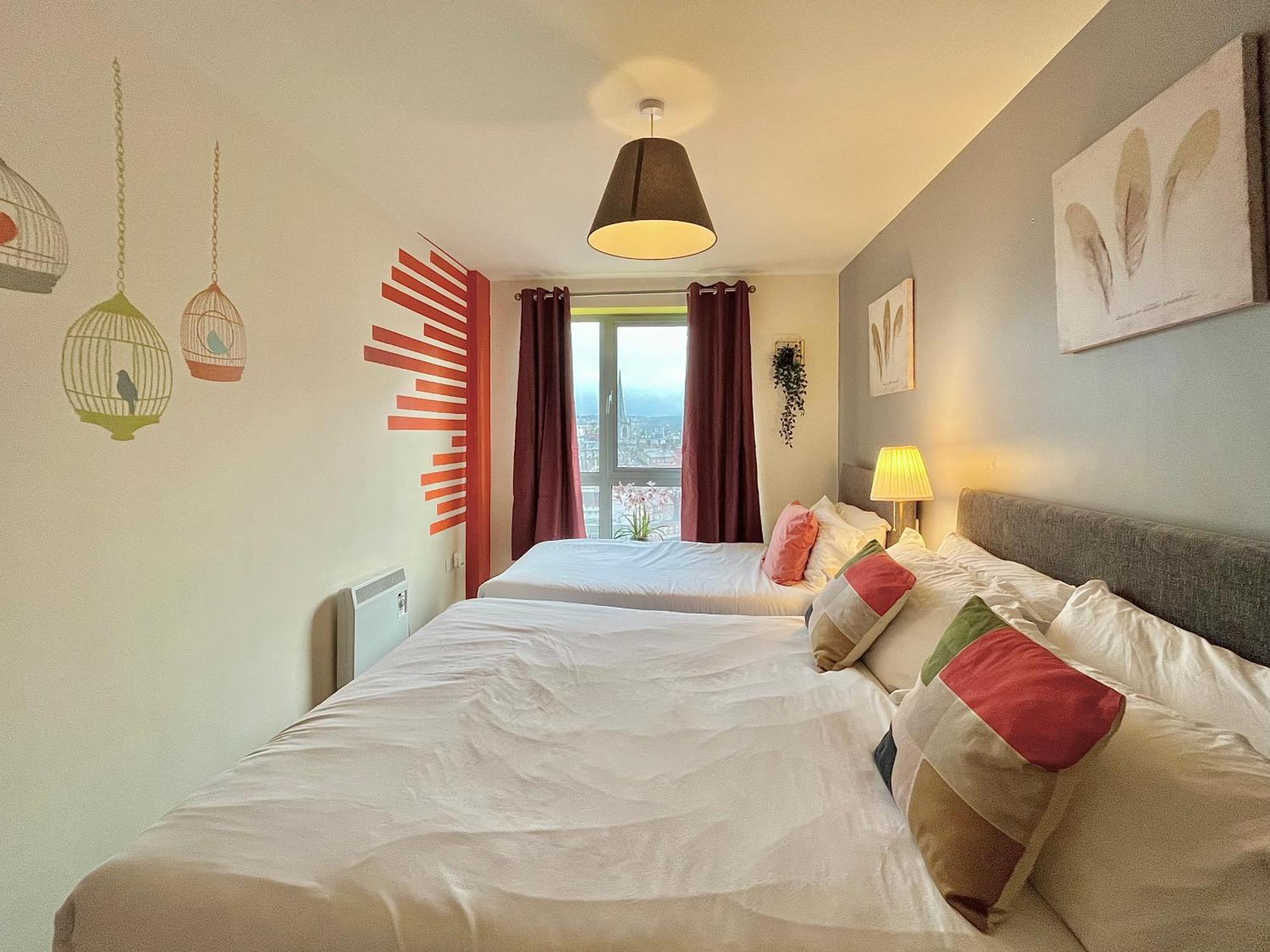 Skyview Apartment By Noknokstay - City Centre With Parking - Group, Family, Business Sheffield Buitenkant foto