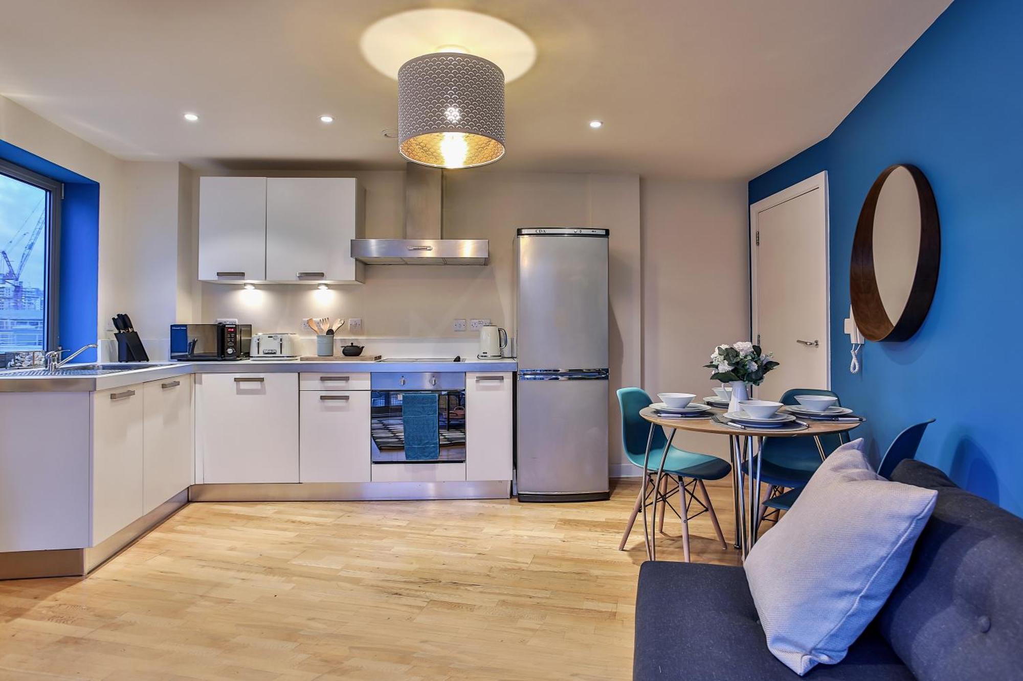 Skyview Apartment By Noknokstay - City Centre With Parking - Group, Family, Business Sheffield Buitenkant foto