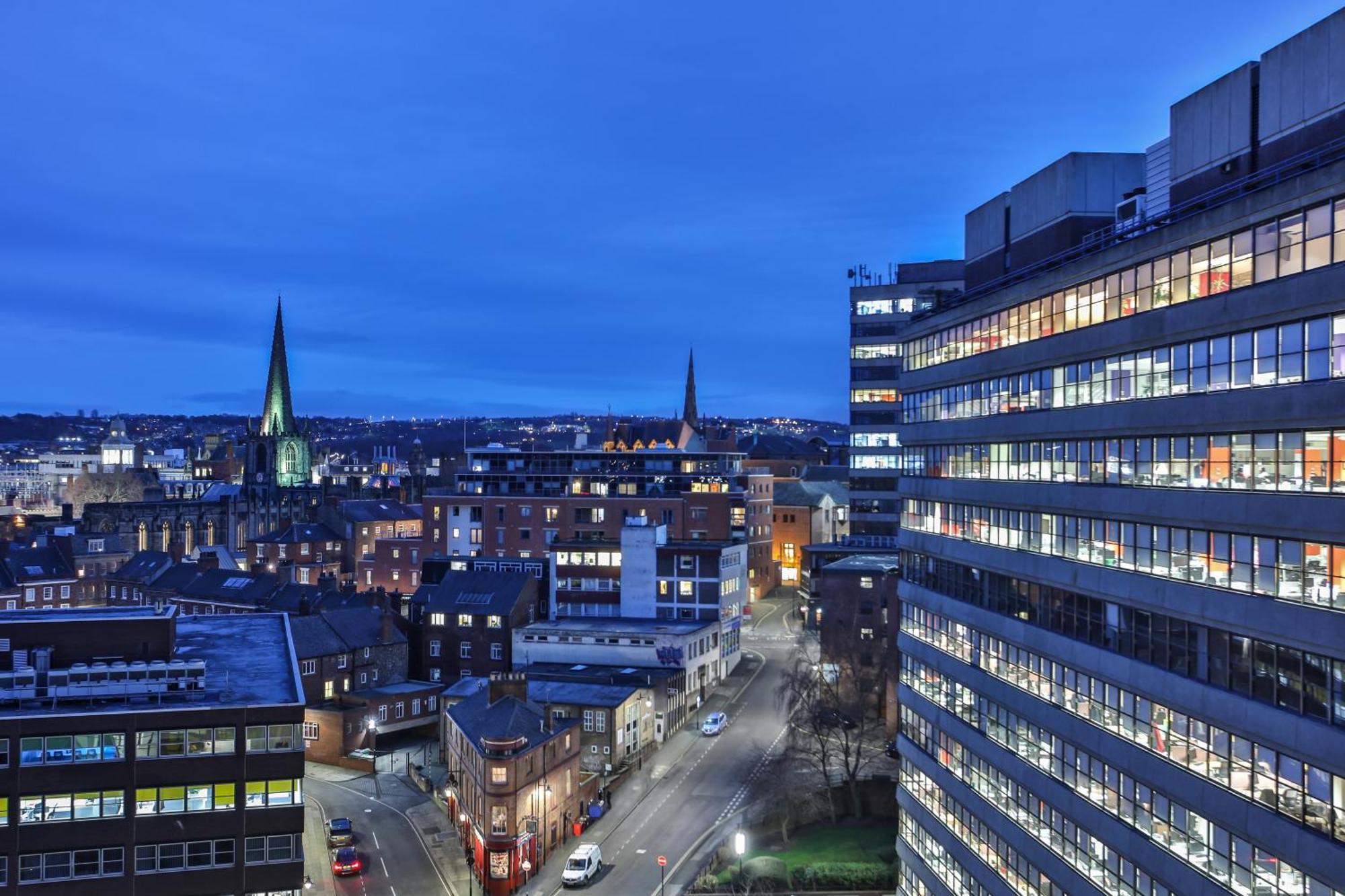 Skyview Apartment By Noknokstay - City Centre With Parking - Group, Family, Business Sheffield Buitenkant foto